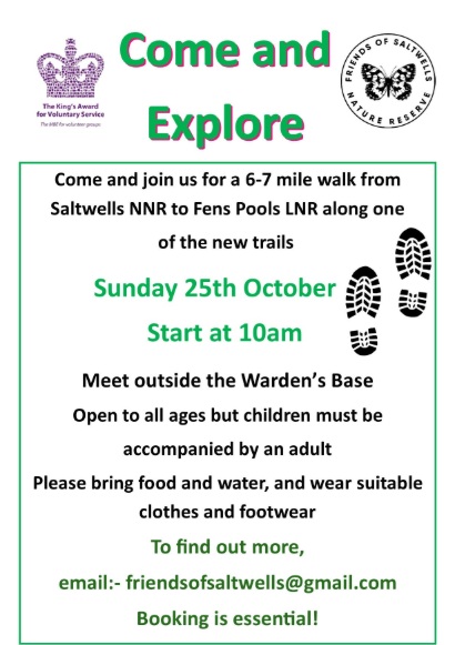 Friends of Saltwells Nature Reserve - Come and Explore: 6-7 mile Walk